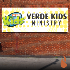 Verde Kids Ministry church horizontal banner